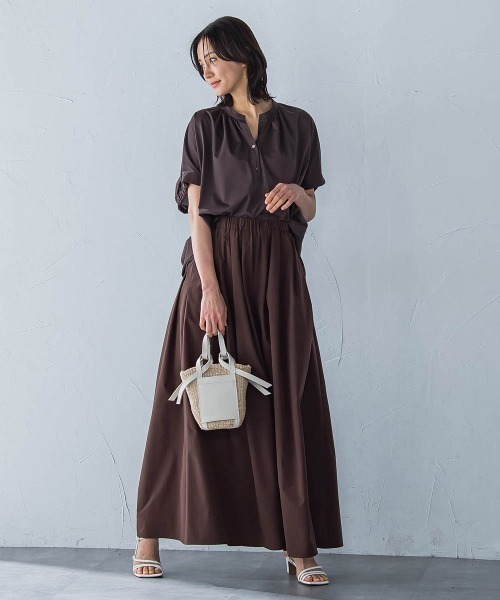LAUTREAMONT(ロートレアモン)の「ライクアウーヴンスキッパーカットソー≪洗濯機で洗える≫(Tシャツ/カットソー・レディース・チャコールグレー/ホワイト/ブラウン/ピンク/ブルー/ライトブルー・9号)」の16枚目の写真