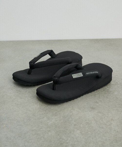 PUBLIC TOKYO（パブリックトウキョウ）の「NAPRON/SHIOTA 粋サンダル（サンダル・メンズ・ブラック・1/2）」の3枚目の写真