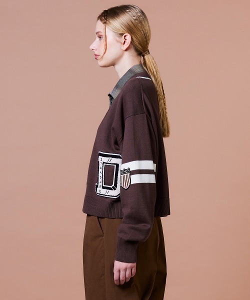 DOUBLE STANDARD CLOTHING（ダブルスタンダードクロージング）の「Dロゴカーディガン（カーディガン/ボレロ・レディース・ブラウン・FREE）」の5枚目の写真