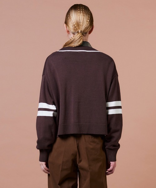 DOUBLE STANDARD CLOTHING（ダブルスタンダードクロージング）の「Dロゴカーディガン（カーディガン/ボレロ・レディース・ブラウン・FREE）」の6枚目の写真