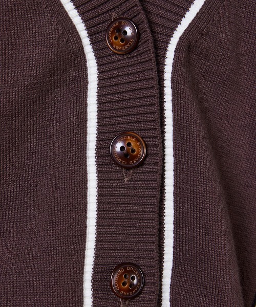 DOUBLE STANDARD CLOTHING（ダブルスタンダードクロージング）の「Dロゴカーディガン（カーディガン/ボレロ・レディース・ブラウン・FREE）」の8枚目の写真