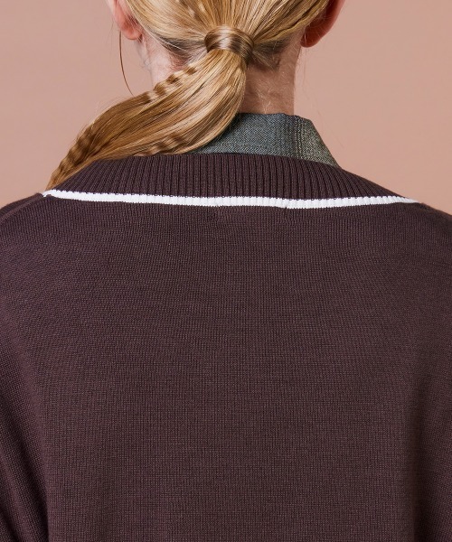 DOUBLE STANDARD CLOTHING（ダブルスタンダードクロージング）の「Dロゴカーディガン（カーディガン/ボレロ・レディース・ブラウン・FREE）」の10枚目の写真