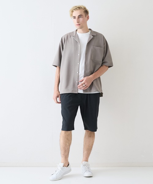 JEANS MATE（ジーンズメイト）の「【NATURAL STORY/ナチュラルストーリー】快適素材 リネンタッチ ショートパンツ ドライタッチ 速乾 シャリパン ストレッチ（その他パンツ・メンズ・カーキ/ネイビー/オフホワイト/チャコールグレー・MEDIUM/X-LARGE/LARGE）」の11枚目の写真