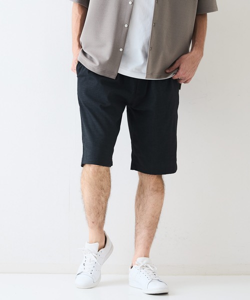 JEANS MATE（ジーンズメイト）の「【NATURAL STORY/ナチュラルストーリー】快適素材 リネンタッチ ショートパンツ ドライタッチ 速乾 シャリパン ストレッチ（その他パンツ・メンズ・カーキ/ネイビー/オフホワイト/チャコールグレー・MEDIUM/X-LARGE/LARGE）」の13枚目の写真