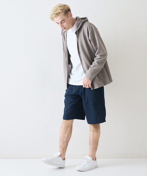 JEANS MATE（ジーンズメイト）の「【NATURAL STORY/ナチュラルストーリー】快適素材 リネンタッチ ショートパンツ ドライタッチ 速乾 シャリパン ストレッチ（その他パンツ・メンズ・カーキ/ネイビー/オフホワイト/チャコールグレー・MEDIUM/X-LARGE/LARGE）」の22枚目の写真