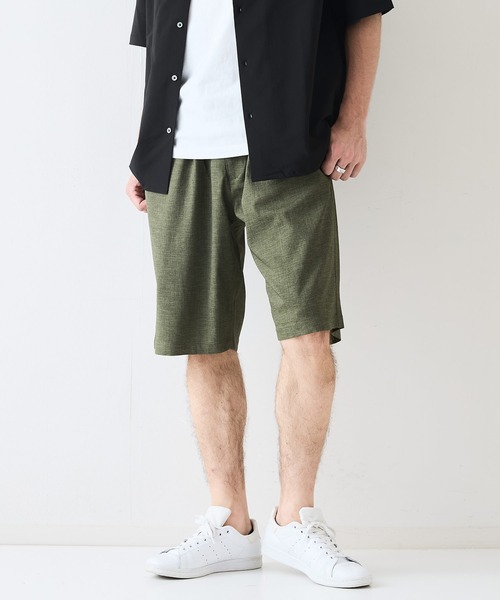 JEANS MATE（ジーンズメイト）の「【NATURAL STORY/ナチュラルストーリー】快適素材 リネンタッチ ショートパンツ ドライタッチ 速乾 シャリパン ストレッチ（その他パンツ・メンズ・カーキ/ネイビー/オフホワイト/チャコールグレー・MEDIUM/X-LARGE/LARGE）」の19枚目の写真