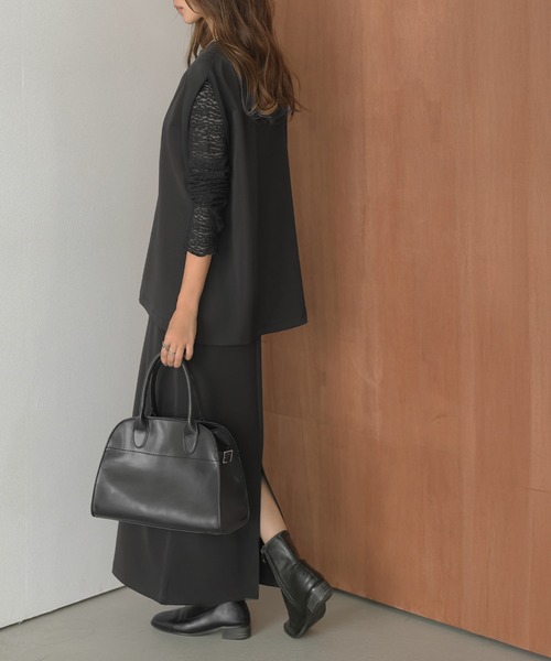 キーネックプルオーバーロングスカートセットアップ（セットアップ