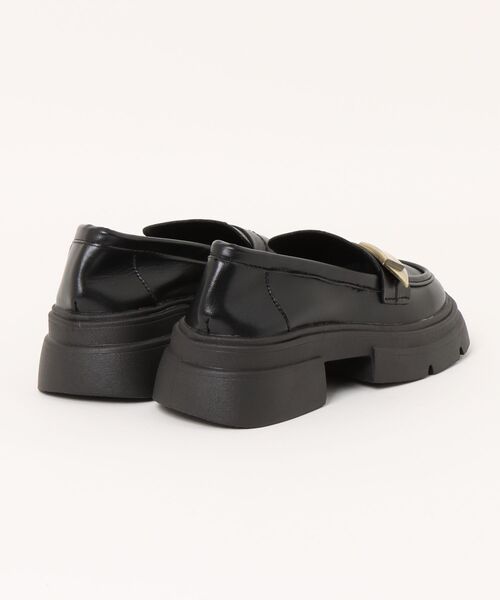 Ritzy（リッツィー）の「軽量厚底 メタルバックル ローファー（ローファー・レディース・ブラック系1/ブラック系2・22.5/23/23.5/24/24.5/25）」の7枚目の写真