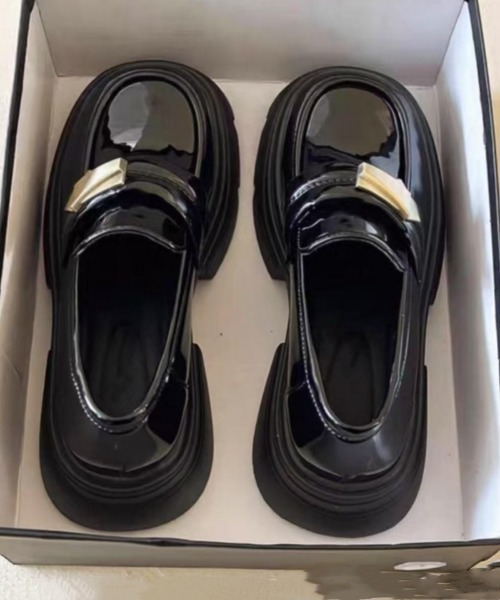 Ritzy（リッツィー）の「軽量厚底 メタルバックル ローファー（ローファー・レディース・ブラック系1/ブラック系2・22.5/23/23.5/24/24.5/25）」の11枚目の写真