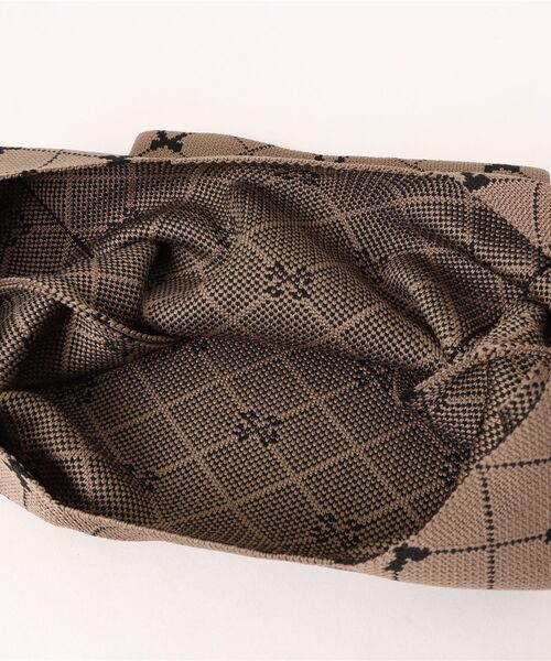 tone(トーン)の「【88eighty-eight】レトロリボン柄ミニニットハンドバッグ【import】(MA)(ハンドバッグ・レディース・ブラウン系その他/ベージュ・FREE)」の6枚目の写真