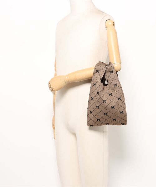 tone(トーン)の「【88eighty-eight】レトロリボン柄ミニニットハンドバッグ【import】(MA)(ハンドバッグ・レディース・ブラウン系その他/ベージュ・FREE)」の7枚目の写真