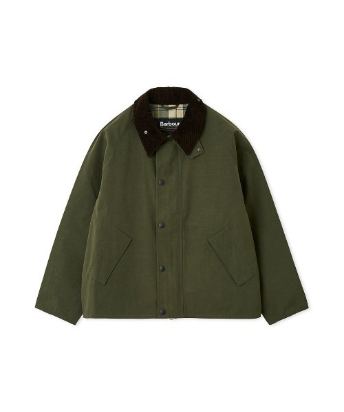 新品 Barbour バブアー TRANSPORT ピーチスキン 38 グリーン TRANSPORT / トランスポート】ピーチスキン ジャケット フル