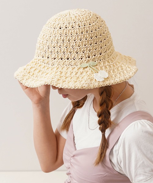 セール】ワイヤー入り ストローハット / Wire Straw Hat（ハット