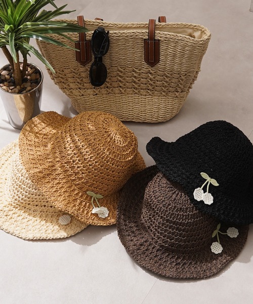 セール】ワイヤー入り ストローハット / Wire Straw Hat（ハット