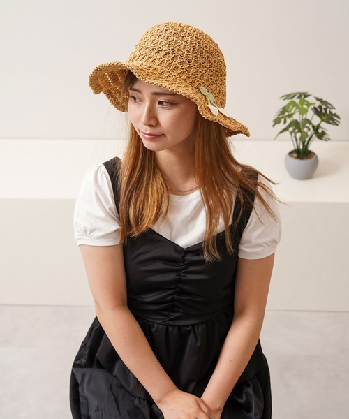 セール】ワイヤー入り ストローハット / Wire Straw Hat（ハット
