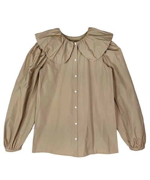 balloon collar blouse