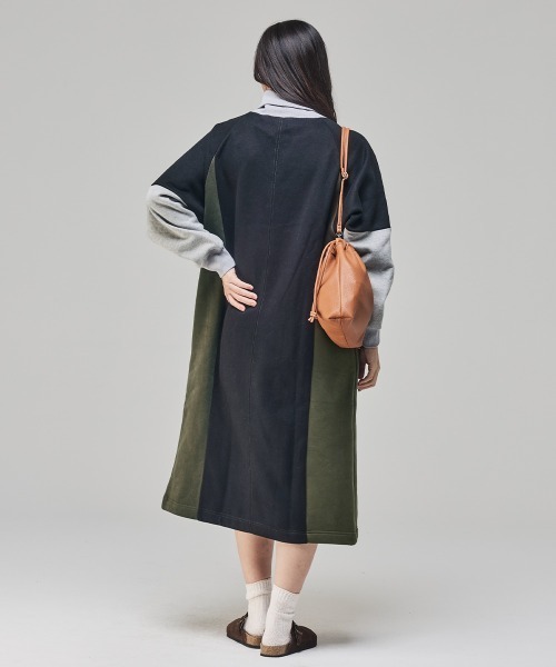 KRIFF MAYER Lady's Collection（クリフメイヤーレディースコレクション）の「裏起毛杢タートルネックワンピース（スウェット・レディース・グレー/ダークグリーン/ブラック/オートミール・MEDIUM/LARGE）」の11枚目の写真