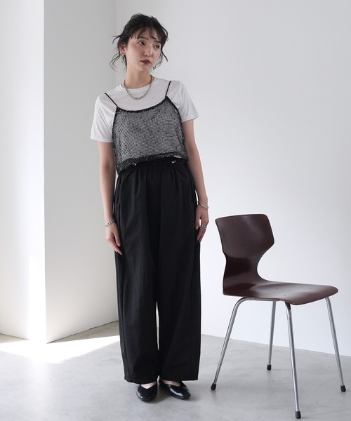 セール】タフタウエストドローコードコクーンパンツ（その他パンツ