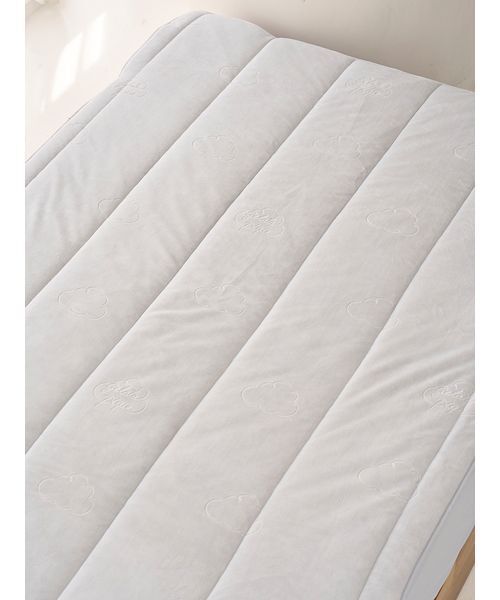 ジェラートピケ 敷きパッド　ダブル　新品 ジェラートピケ スリープ 足入れ敷きパッド(ダブル) ジェラピケ gelato