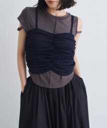 CODE A | tulle dot bustier(ベスト)