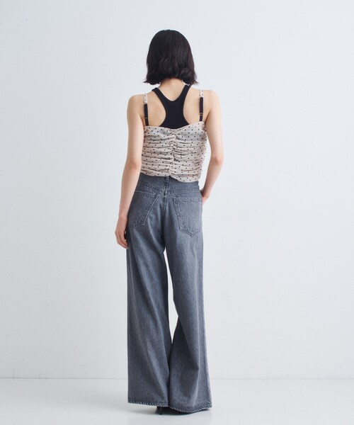 CODE A(コードエー)の「tulle dot bustier(ベスト・レディース・ネイビー系5/アイボリー系5・00)」の6枚目の写真