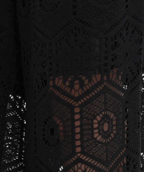 Andemiu(アンデミュウ)の「クロシェレースイージーパンツ578209(その他パンツ・レディース・オフホワイト/ブラック/レッド・FREE)」の15枚目の写真