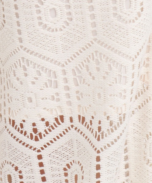 Andemiu(アンデミュウ)の「クロシェレースイージーパンツ578209(その他パンツ・レディース・オフホワイト/ブラック/レッド・FREE)」の16枚目の写真