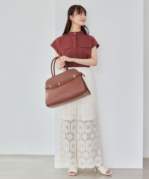 Andemiu(アンデミュウ)の「クロシェレースイージーパンツ578209(その他パンツ・レディース・オフホワイト/ブラック/レッド・FREE)」の22枚目の写真