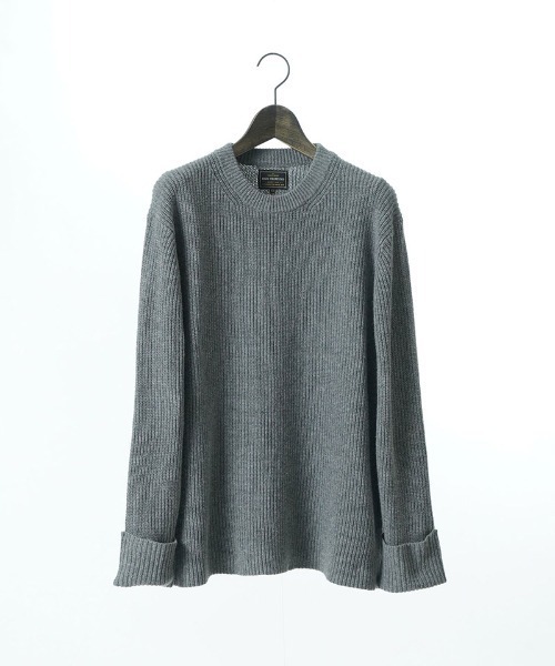 EGO TRIPPING（エゴトリッピング）の「mn3155-FORMKNIT ニット（ニット/セーター・メンズ・ブラック/杢グレー/ダークカーキ・46/48）」の12枚目の写真