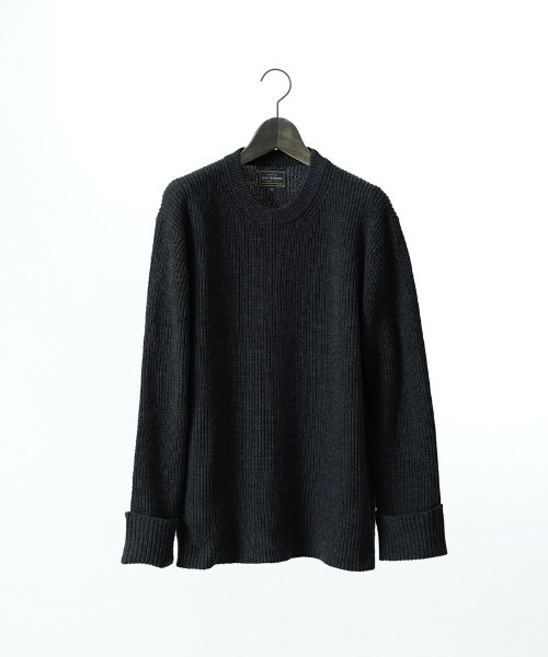 EGO TRIPPING（エゴトリッピング）の「mn3155-FORMKNIT ニット（ニット/セーター・メンズ・ブラック/杢グレー/ダークカーキ・46/48）」の7枚目の写真