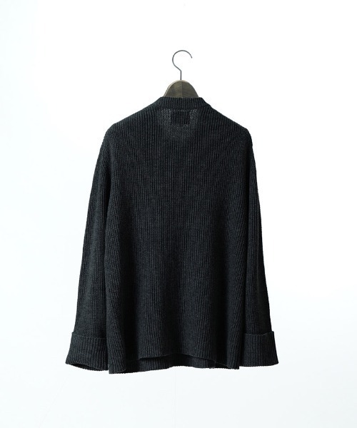 EGO TRIPPING（エゴトリッピング）の「mn3155-FORMKNIT ニット（ニット/セーター・メンズ・ブラック/杢グレー/ダークカーキ・46/48）」の6枚目の写真