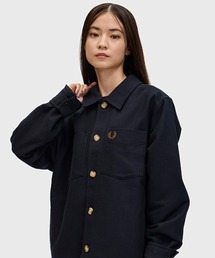 FRED PERRY(tbhy[)Brushed Twill Overshirt^RbgcCI[o[Vc(Vc/uEX)