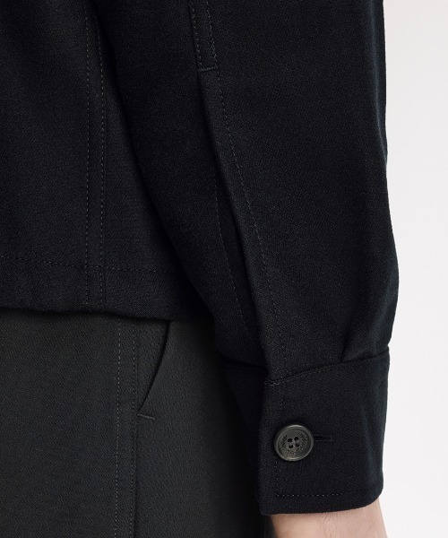 FRED PERRY(フレッドペリー)の「【先行予約受付中】Brushed Twill Overshirt/コットンツイルオーバーシャツ(シャツ/ブラウス・メンズ・ネイビー/グレー/ブラック・L/M/S)」の16枚目の写真