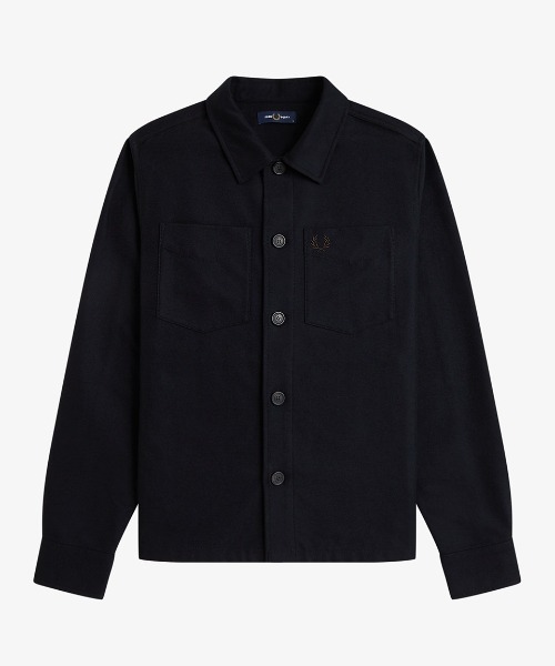 FRED PERRY(フレッドペリー)の「【先行予約受付中】Brushed Twill Overshirt/コットンツイルオーバーシャツ(シャツ/ブラウス・メンズ・ネイビー/グレー/ブラック・L/M/S)」の17枚目の写真