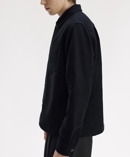 FRED PERRY(フレッドペリー)の「【先行予約受付中】Brushed Twill Overshirt/コットンツイルオーバーシャツ(シャツ/ブラウス・メンズ・ネイビー/グレー/ブラック・L/M/S)」の11枚目の写真