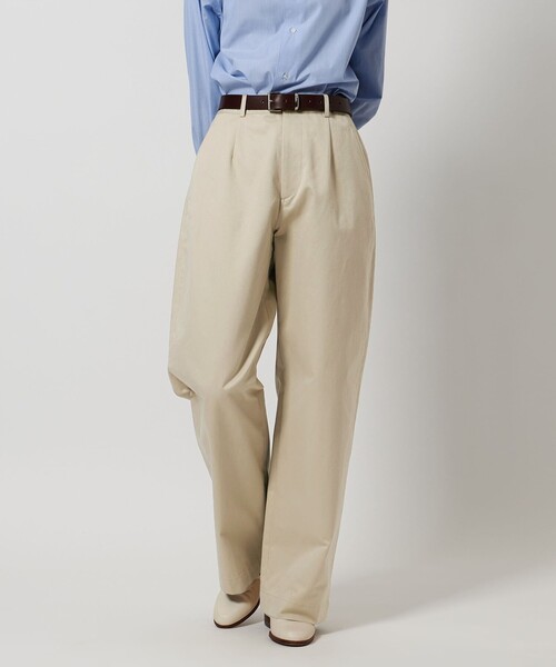 LOEFF（ロエフ）の「＜LOEFF＞コットン チノパンツ（チノパンツ・レディース・ベージュ・0/1）」の6枚目の写真