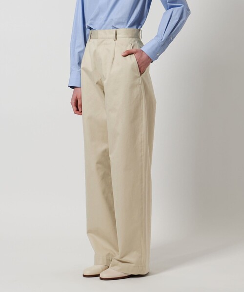 LOEFF（ロエフ）の「＜LOEFF＞コットン チノパンツ（チノパンツ・レディース・ベージュ・0/1）」の2枚目の写真