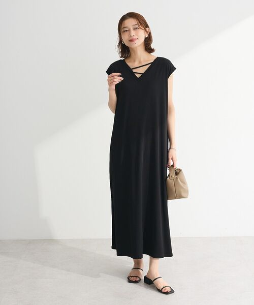 Green Parks(グリーンパークス)の「前後2WAYウエストタックワンピース(ワンピース・レディース・レッド/ブラック/チャコールグレー・FREE)」の7枚目の写真