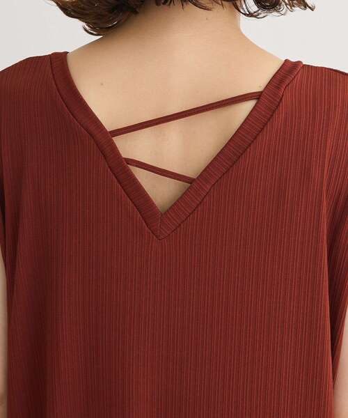 Green Parks(グリーンパークス)の「前後2WAYウエストタックワンピース(ワンピース・レディース・レッド/ブラック/チャコールグレー・FREE)」の14枚目の写真