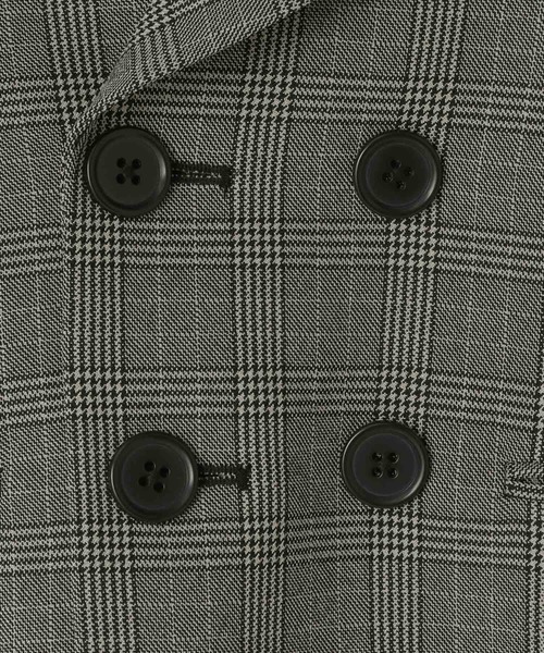 LOWRYS FARM（ローリーズファーム）の「ラナテックセーラージャケット　455530（テーラードジャケット・キッズ・ブラウン/グレー/チェック・110cm/120cm/130cm/140cm/150cm）」の6枚目の写真