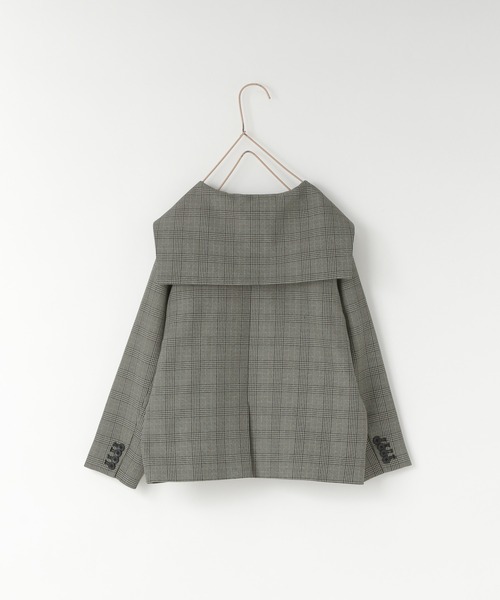 LOWRYS FARM（ローリーズファーム）の「ラナテックセーラージャケット　455530（テーラードジャケット・キッズ・ブラウン/グレー/チェック・110cm/120cm/130cm/140cm/150cm）」の10枚目の写真