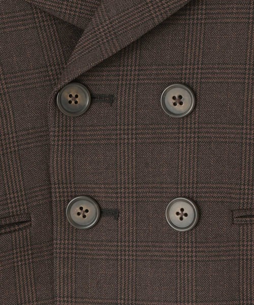 LOWRYS FARM（ローリーズファーム）の「ラナテックセーラージャケット　455530（テーラードジャケット・キッズ・ブラウン/グレー/チェック・110cm/120cm/130cm/140cm/150cm）」の15枚目の写真