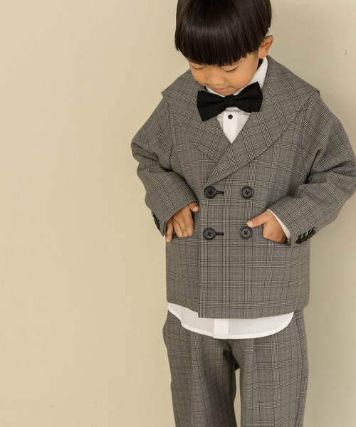 LOWRYS FARM（ローリーズファーム）の「ラナテックセーラージャケット　455530（テーラードジャケット・キッズ・ブラウン/グレー/チェック・110cm/120cm/130cm/140cm/150cm）」の22枚目の写真