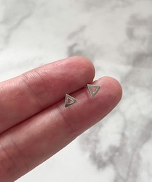 YU-KA:四角・三角ミニピアス square triangle mini pierce