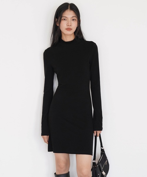 alexanderwang.t ブラックミニワンピース 長袖 Alexander Wang(アレキサンダーワン) ワンピース(レディース) - 海外