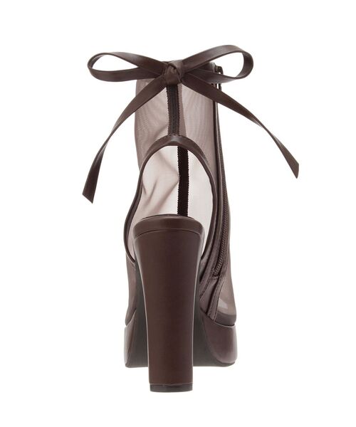 EATME（イートミー）の「BACKリボンシアーブーツサンダル（サンダル・レディース・ブラウン/ブラック・L/M/S）」の4枚目の写真