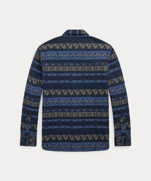 セール】ダブルフェイスド ジャカード ワークシャツ（シャツ/ブラウス