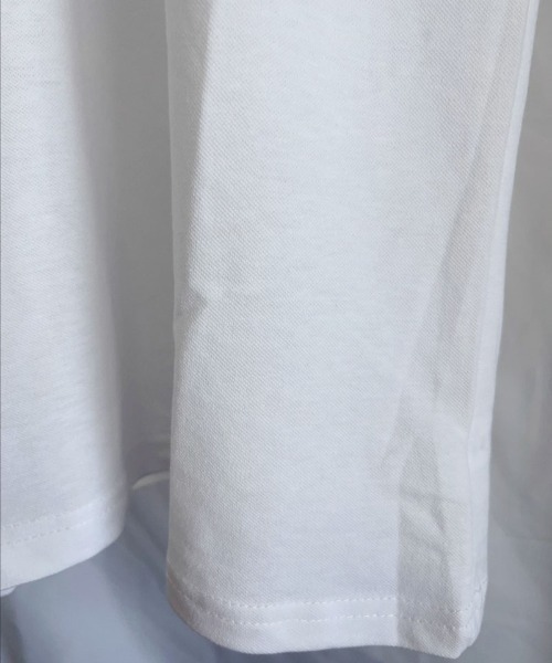 shoppinggo(ショッピングゴー)の「配色ライン襟付き 半袖Tシャツ ポロシャツ メンズ 半袖 トップス 春夏 トップス カットソー(Tシャツ/カットソー・レディース・ホワイト・XXL)」の11枚目の写真