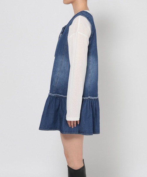 デニムミニワンピース 572962（ワンピース）｜LOWRYS FARM（ローリーズ