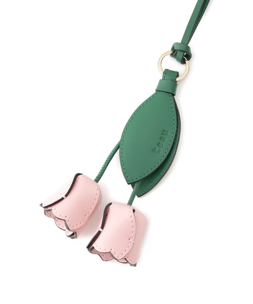 ROPE'(ロペ)の「【teau・牛革】panier tulip ring charm(キー/バッグチャーム・ネックレス)(チャーム・レディース・グレー/イエロー/ブラック/キャメル/ピンク・FREE)」の9枚目の写真